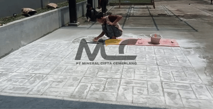 Jasa layanan stamped concrete